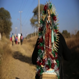 El camino de los peregrinos a la Guadalupana