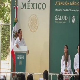 El Presidente Andrés Manuel Lopez Obrador alaba la labor del gobernado de Yucatán Mauricio Vila