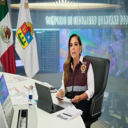 Anuncia Mara Lezama Alerta Naranja para todo Quintana Roo por huracán “Beryl”