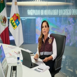Anuncia Mara Lezama Alerta Naranja para todo Quintana Roo por huracán “Beryl”