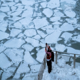 La llegada del vórtice polar a Estados Unidos, en imágenes