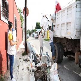 Buena participación de la ciudadanía en primera jornada de descacharrización en Mérida